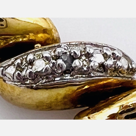 Ross Simons Gold Over Sterling Silver Diamond San Marco Bracelet stamp 925 - Picture 6 of 7